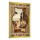 Gerahmtes Bild von Gustav Klimt "Das antike Theater in Taormina", Kunstdruck im hochwertigen handgefertigten Bilder-Rahmen, 70x100 cm, Gold raya