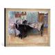Gerahmtes Bild von Carl Larsson Suzanne am Klavier, Kunstdruck im hochwertigen handgefertigten Bilder-Rahmen, 40x30 cm, Silber raya