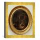 Gerahmtes Bild von Salvator Rosa Hexenszene am Abend, Kunstdruck im hochwertigen handgefertigten Bilder-Rahmen, 30x30 cm, Gold raya