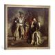 Gerahmtes Bild von Eugène Delacroix "Le Tasse dans la maison de fous", Kunstdruck im hochwertigen handgefertigten Bilder-Rahmen, 70x50 cm, Silber raya