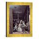 Gerahmtes Bild von Diego Rodríguez Velázquez Las Meninas, Kunstdruck im hochwertigen handgefertigten Bilder-Rahmen, 30x40 cm, Gold raya