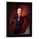 Gerahmtes Bild von Bruno Heinrich Strassberger Portrait of Kaiser Wilhelm II (1859-1941), Kunstdruck im hochwertigen handgefertigten Bilder-Rahmen, 30x40 cm, Schwarz matt
