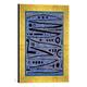 Gerahmtes Bild von Paul Klee Heroic Strokes of the Bow, 1938", Kunstdruck im hochwertigen handgefertigten Bilder-Rahmen, 30x40 cm, Gold raya