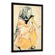 Gerahmtes Bild von Ljubow Sergejewna Popowa "Shakespeare, Romeo und Julia / Popowa", Kunstdruck im hochwertigen handgefertigten Bilder-Rahmen, 70x100 cm, Schwarz matt