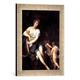 Gerahmtes Bild von Giovan Gioseffo dal Sole "Diana", Kunstdruck im hochwertigen handgefertigten Bilder-Rahmen, 30x40 cm, Silber raya