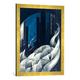 Gerahmtes Bild von Charles Demuth Incense of a New Church, Kunstdruck im hochwertigen handgefertigten Bilder-Rahmen, 50x70 cm, Gold raya