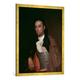 Gerahmtes Bild von Francisco Jose de Goya y Lucientes "Der Torero Pedro Romero", Kunstdruck im hochwertigen handgefertigten Bilder-Rahmen, 70x100 cm, Gold raya