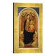 Gerahmtes Bild von Meister der hl. Verdiana Madonna auf dem Thron mit vier Engeln, Kunstdruck im hochwertigen handgefertigten Bilder-Rahmen, 30x40 cm, Gold Raya