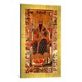 Gerahmtes Bild von Stephan Uros III Stephan III. Decanski/Ikone, Kunstdruck im hochwertigen handgefertigten Bilder-Rahmen, 40x60 cm, Gold raya