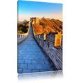 Pixxprint LFs7839_60x40 beeindruckende Chinesische Mauer im Morgenlicht fertig gerahmt mit Keilrahmen Kunstdruck Kein Poster Oder Plakat auf Leinwand, 60 x 40 cm