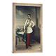 Gerahmtes Bild von Anton Einsle Kaiser Franz Joseph/Gem.v.Einsle, Kunstdruck im hochwertigen handgefertigten Bilder-Rahmen, 50x70 cm, Silber raya