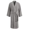 Egeria Taylor Unisex Bademantel in Kimonoform für Damen und Herren, Größe S - XL, Farbe Sterling Grey