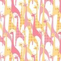 Camelot Stoffe Fleece-Camelot Design Studio Bedruckt 152,4 cm 100% Polyester D/r-Stylized Giraffe – Pink 15 Meter, Andere, Mehrfarbig