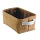 iDesign 62140EU Quinn Bad-Aufbewahrungsbox für Handtücher, Shampoo, Kosmetika - Klein, Plastik, Kork/weiß, 27.8 x 17.6 x 12.6 cm