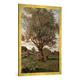 Gerahmtes Bild von Carl Vinnen "Der alte Baum", Kunstdruck im hochwertigen handgefertigten Bilder-Rahmen, 70x100 cm, Gold Raya