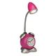 Brilliant G94837/17 Pharrell LED Tischleuchte mit Wecker und Druckschalter, 1-flammig, 1,5W LED, 90 lm, 3000 K, Metall/Kunststoff, rosa/warmweiß