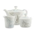 Belleek Living Novello Creme und Zucker Teekanne Set, Mehrfarbig