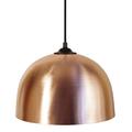 Tosel 15796 half-ball Hängeleuchte Stahlblech Kupfer/Holz Buche 270 x 900 mm, rich copper, 270 x 900 mm