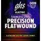 GHS PRECISION FLATS Saitensatz für E-Gitarre Flatwound - 750 - Rock - 009/042