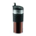 Bodum 11101-01 Travel Mug, 0.45 L Reisebecher Kunststoff 8 x 8 x 20.8 cm, schwarz