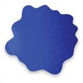Floortex Bodenschutzmatte | Bürostuhlunterlage " sploshmat" | 100 x 100 cm | aus phtalatfreiem Vinyl | karibikblau | klecksform rund | für harte Böden
