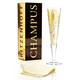 RITZENHOFF Champus Champagnerglas von Ramona Rosenkranz, aus Kristallglas, 200 ml, mit edlen Gold- und Platinanteilen, inkl. Stoffserviette