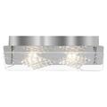 Brilliant Fine LED Deckenleuchte 2 flg chrom Glas 800 Lumen, LED integriert