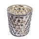 Insideretail 700452-10-48GUN Hochzeit Mercury Teelichthalter aus Glas, Blase mit Distressed Charcoal Foil, Set von 48, 7 x 5 x 7 cm
