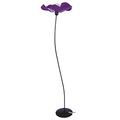 Tosel 50968 "Blume Stehleuchte Blech Stahl/Malerei Epoxid 400 x 1550 mm, violett, 400 x 1550 mm