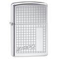 Zippo 60001057 Logo Feuerzeug Messing High Polish Chrom 3,5 x 1 x 5,5 cm