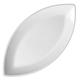 Holst Porzellan BAT 002 Platte oval 40 x 20 cm Schiffchenform "Bateau", weiß, 40 x 20 x 2.5 cm