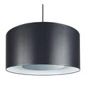 Tosel 14859 alfena 35 D Hängeleuchte Stoff/Baumwolle/PVC 350 x 900 mm, schwarz/silber, 350 x 900 mm