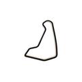 Racetrackart RTA-10131-BK-92 Rennstreckenkontur Carolina Motorsports Park East Course, Holz, schwarz, 70 x 92 x 3,5 cm