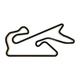 Racetrackart RTA-10200-BK-92 Rennstreckenkontur Dubai Autodrome Grand Prix Course, Holz, schwarz, 70 x 92 x 3,5 cm