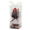 Mopec AB1046 – Badetuch mit Form von Pastelito von Schokolade in Box und 4 Pralinen, Pack 12 Stück