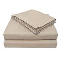 Superior Executive 3000 Series knitterfrei Fensterscheibe-Bettlaken-Set, Mikrofaser, Taupe, King