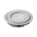 PANLUX D5/NBS, Step Fußbodenlampe silber - 5000K, Metall, 0,2 W, grau, 4,6 x 4,6 x 0,8 cm