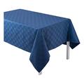 Das Jacquard Francais 22544 Tischdecke Ringe Baumwolle ultramarinblau 250 x 170 cm