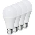 MÜLLER-LICHT 400004 A+, 4er-SET LED Lampe Birnenform ersetzt 75 W, Plastik, E27, weiß, 6 x 6 x 12 cm dimmbar [Energieklasse A+]