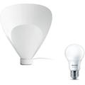 Philips myLiving Tischleuchte Pine, 60W, E27, weiß , inkl. Philips 3-in1 LED Lampe Sceneswitch