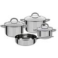 GSW 990042 Montreal Topf-Set 4-teilig, Edelstahl, Silber, 38 x 25,5 x 15,5 cm, 7 Einheiten