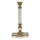 Better & Best 1492411 – Kerzenständer aus Porzellan und Bronze, Weiß und Gold