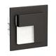 LEDIX LED-Wandleuchte, Aluminium, Schwarz, 7,3 x 7,3 x 4,4 cm