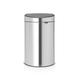 Brabantia 100680 Touch bin Recycle mit zwei herausnehmbaren Kunststoffeinsätzen, matt steel , 10 L + 23 L