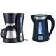 HOME Essentials - Kaffeemaschine KAM-9004 [Mit Timer-Programmierung + Anti-Tropf-Feature, Thermoskanne (1,0 l), max. 800 Watt], HOME Essentials - Wasserkocher WAK-9011 [1,7 l Fasungsvermögen, 360° Sockel, Wasserstandsanzeige mit Lichtindikation, max....