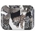 Nadja Wedin design Die Katze – Tablett 27 x 20 cm, Schwarz/weiß