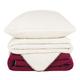 4Home 203267 Soft Blanket Set + Pillow-Case Gratis, 70 x 90 cm, 140 x 200 cm, 90 x 200 cm, Polyester, Purple, 200 x 140 cm