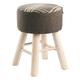 Galileo Casa 2410637 Hocker Rund, MDF, Braun, 38 x 38 x 38 cm