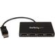 StarTech.com 4-Port Multi-Monitor DisplayPort Adapter, DP auf 4x DisplayPort 1.2 Splitter, Vierfach 1080p 60Hz Computer MST Hub, nur Windows, Treibelos (MSTDP124DP)