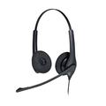 Jabra Biz 1500 USB-A On-Ear Stereo Headset - Corded Headphone with Noise-cancelling Microphone, Control Unit and Volume Spike Protection for Deskphones and Softphones